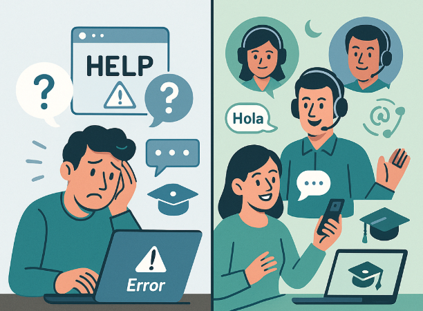 Beneficios de tener un sistema escolar con soporte técnico en español y atención personalizada